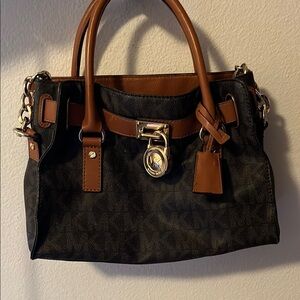 Michael Kors Black and Brown Women's Bag